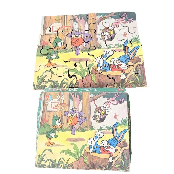 MB Tiny Toon Adventures 24 Puzzle‎ Milton Bradley 4072-2 1989 Complete VTG Rare - Picture 1 of 6